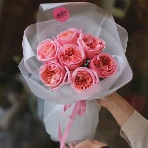 Моно из пионовидной розы Пинк Экспрешн