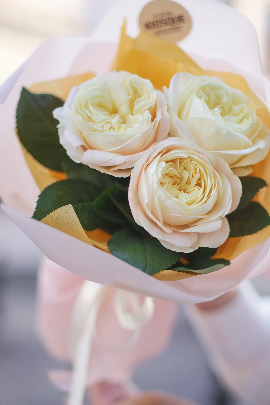 Монобукет из пионовидной розы Присцилла