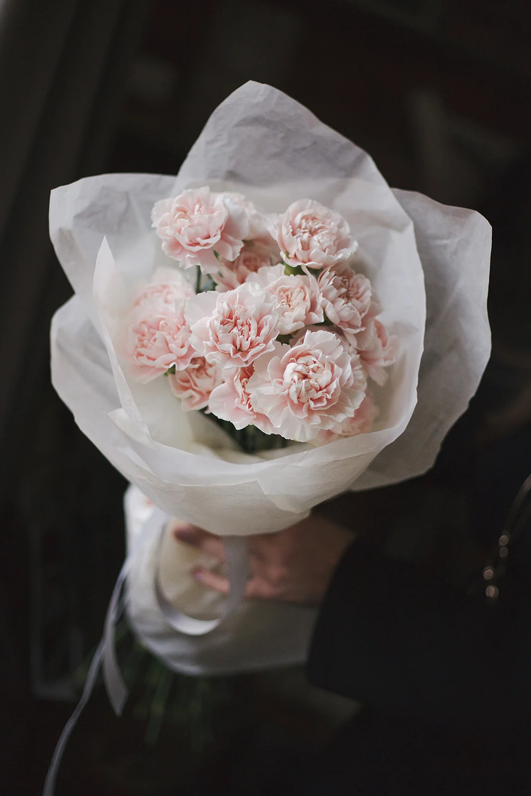 Монобукет из гвоздик