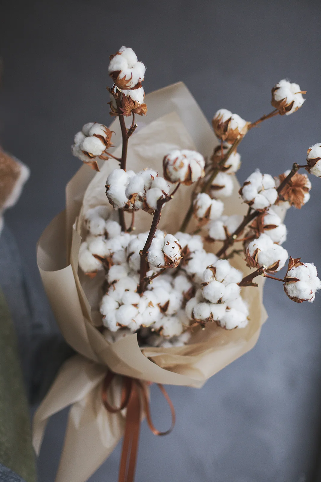 Букет из хлопка