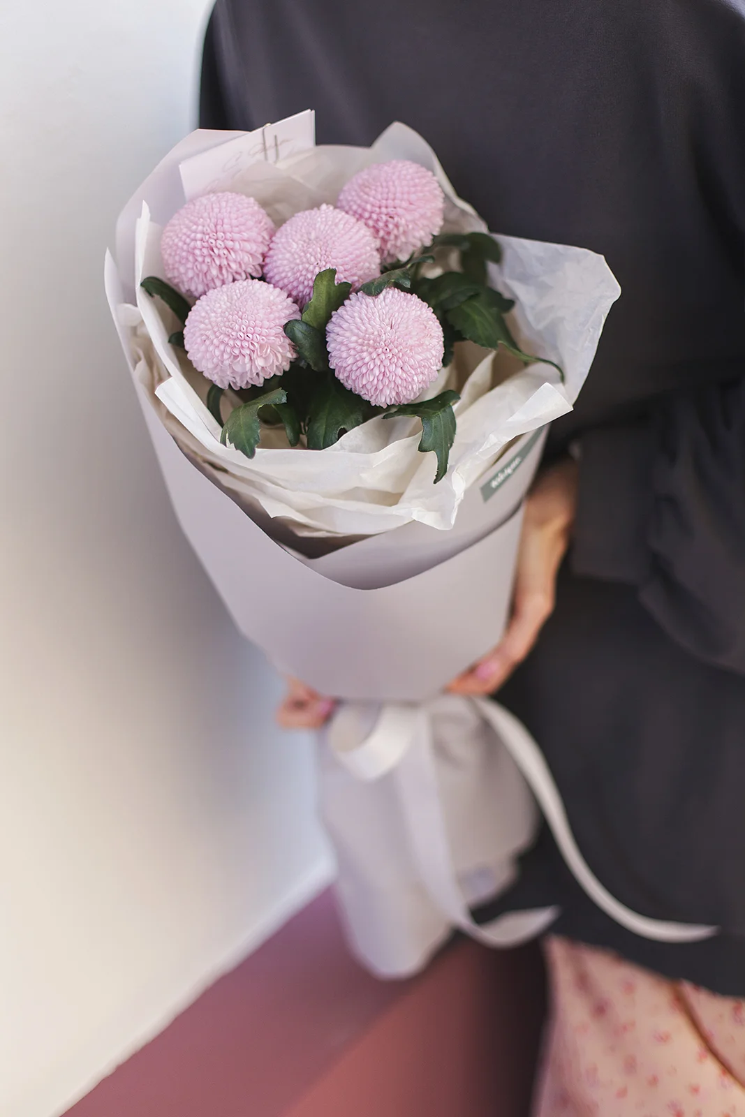 Монобукет из хризантем Момоко