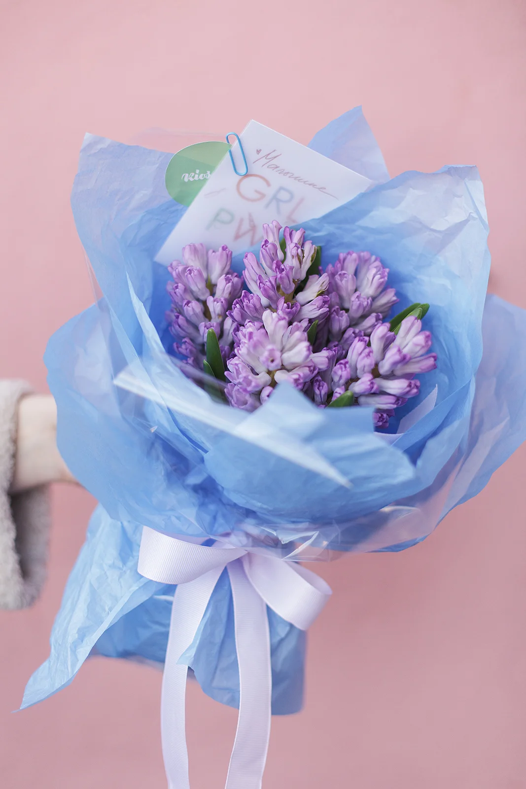 Букет с гиацинтами